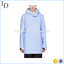 2017 hot sale waterproof rain jacket with hood mens rain coat